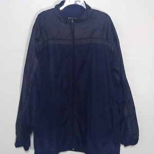 Dunlop Windbreaker Men's XL Navy & Gray Full Zip